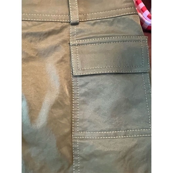 Women's Khaki Cargo Knee-Length Skirt Size 9 Casual with Pockets - Picture 3 of 12